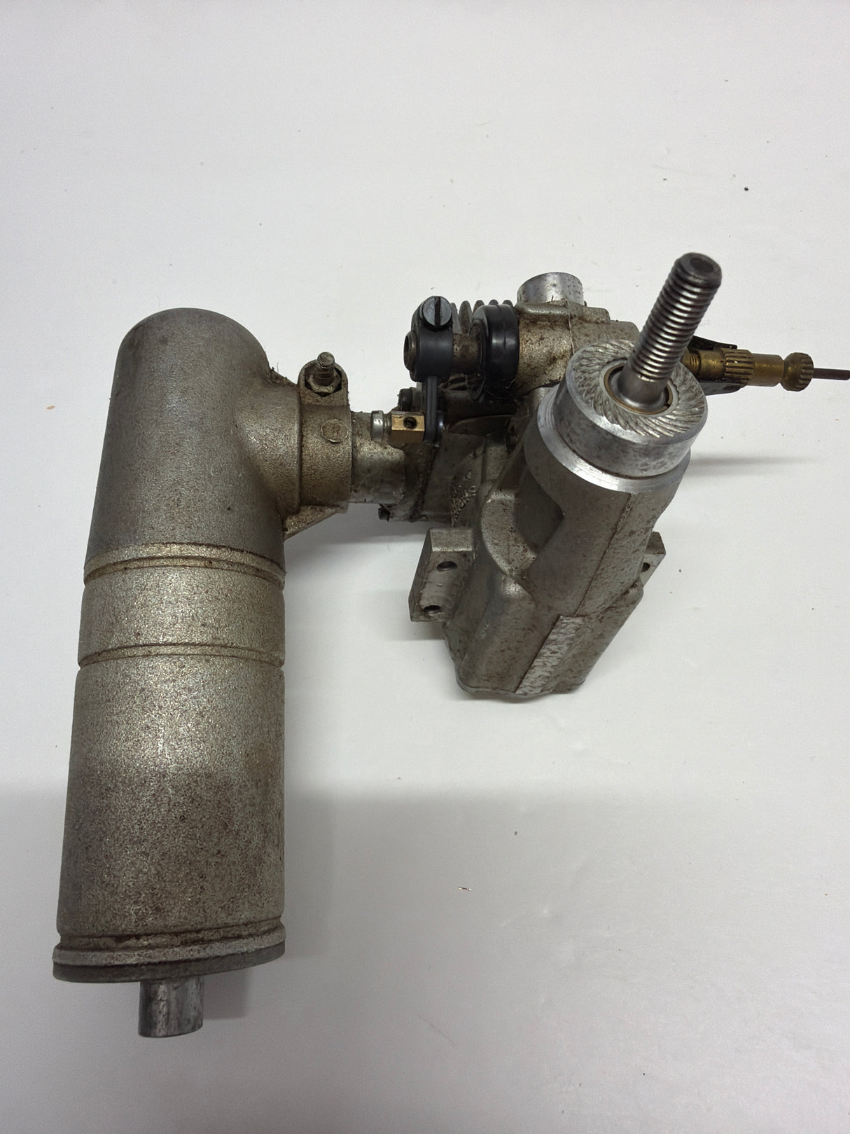 Second Hand Aircraft/ Heli Engine 2-stroke Super Tigre G34 H with Silencer (Box 62)