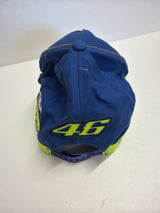 OFFICIAL VALENTINO ROSSI VR 46 (in Yellow)  Baseball Cap Blue Yamaha Racing Team Logo (second hand)