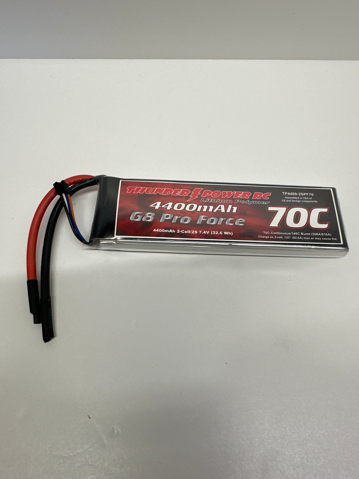 Thunder Power Lipo 7.4v 2 cell 4400mah 70C