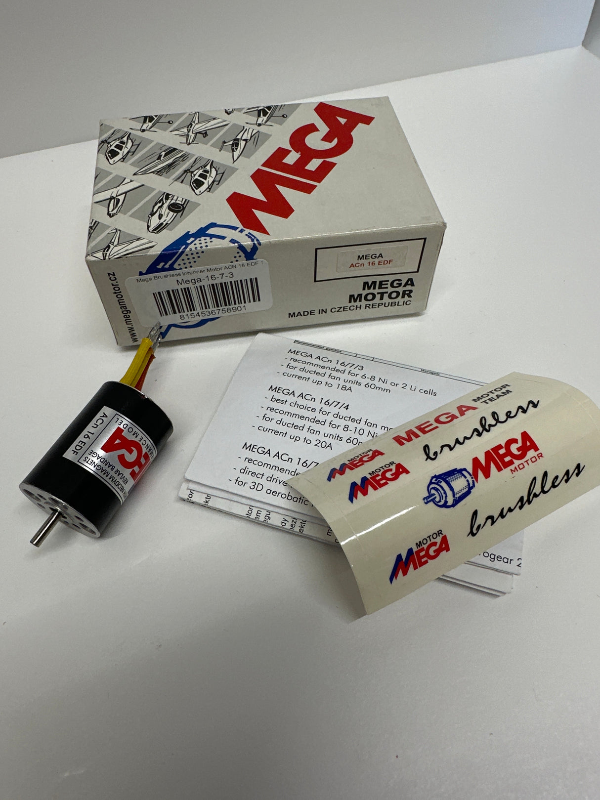 Mega Brushless inrunner Motor ACN 16 EDF 16-7-3