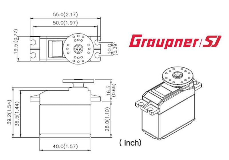 Graupner 7952 – Servo des 806 BB mg (bagged)