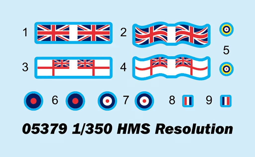 Trumpeter 1/350 HMS Resolution Kit 05379