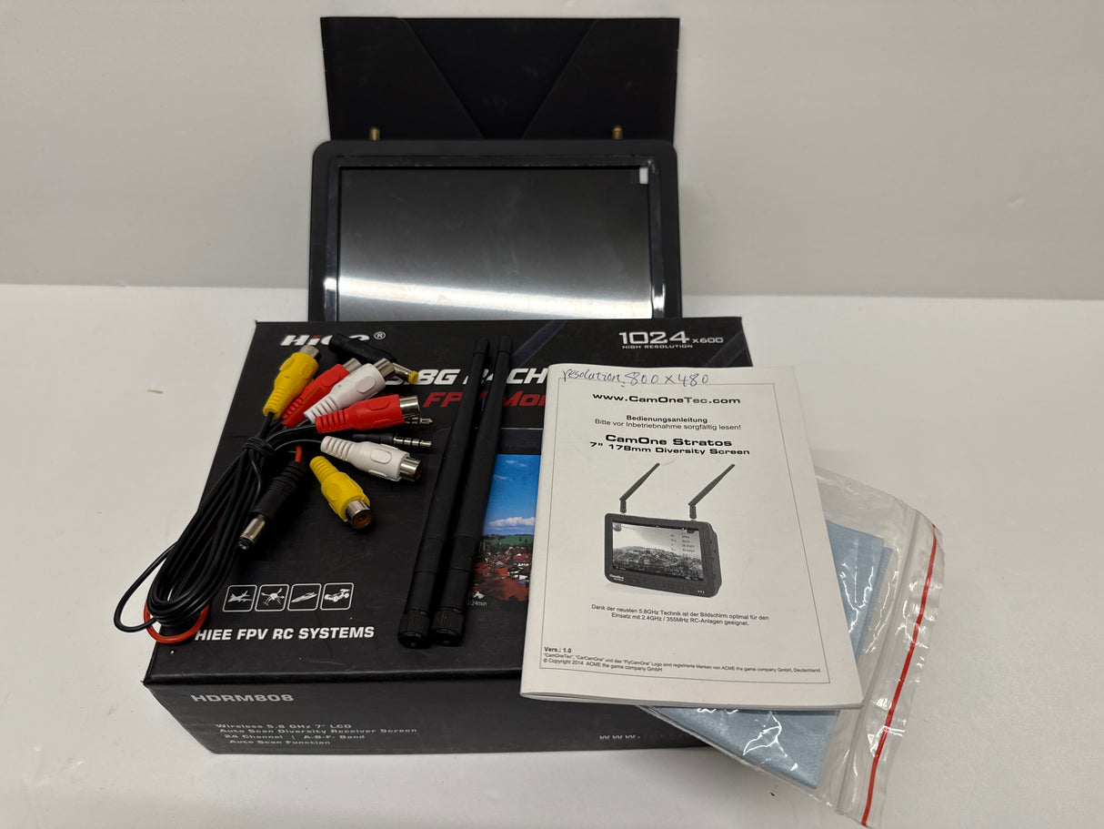 Hiee 7 inch 5.8ghz Diversity FPV Monitor - SECOND HAND