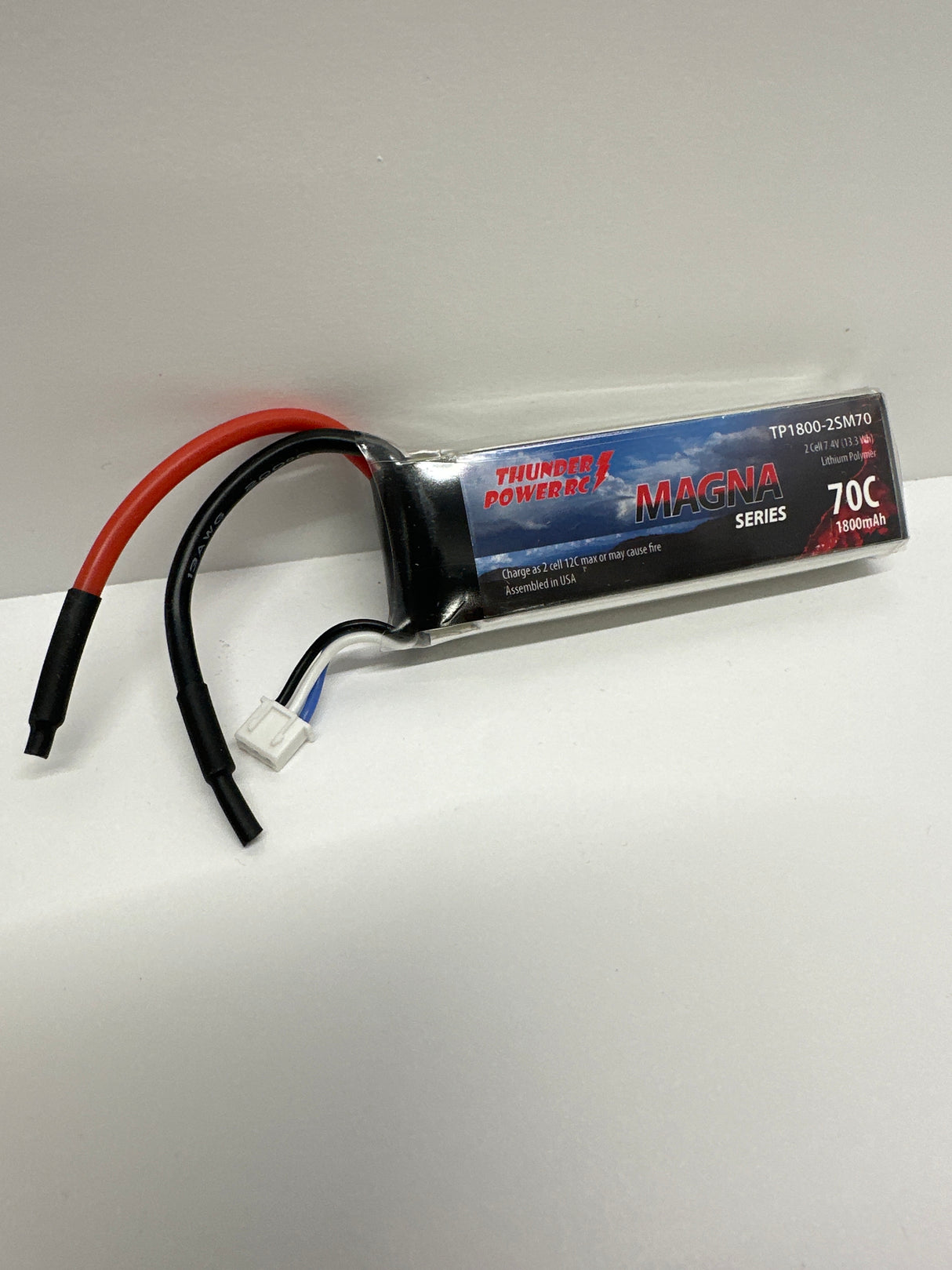 Thunder Power Lipo 7.4V 2 cell 1800mah 70C