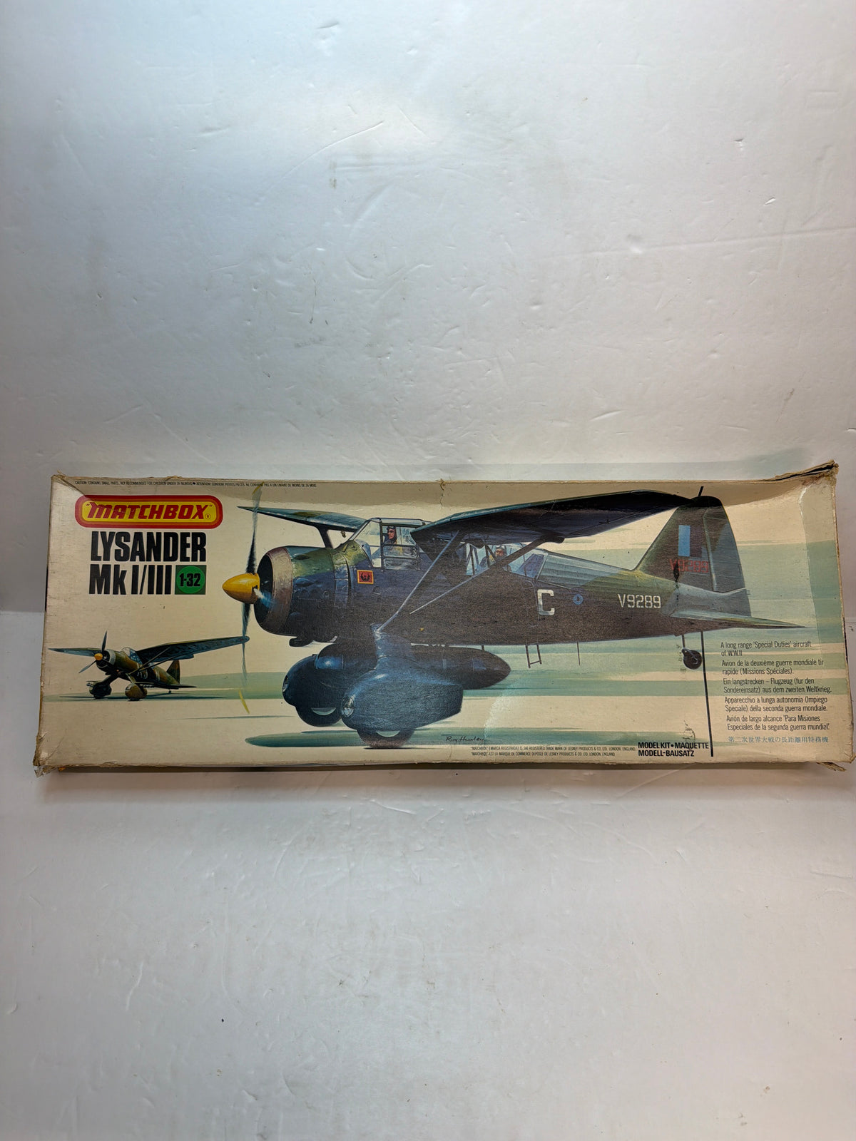 Westland Lysander Mk.II/Mk.III — Matchbox 1/72 Plastic model Kit Vintage