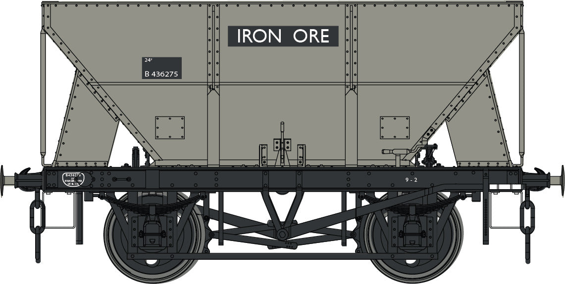 24T Steel Hopper BR Grey  B436275 (as at Rutland)