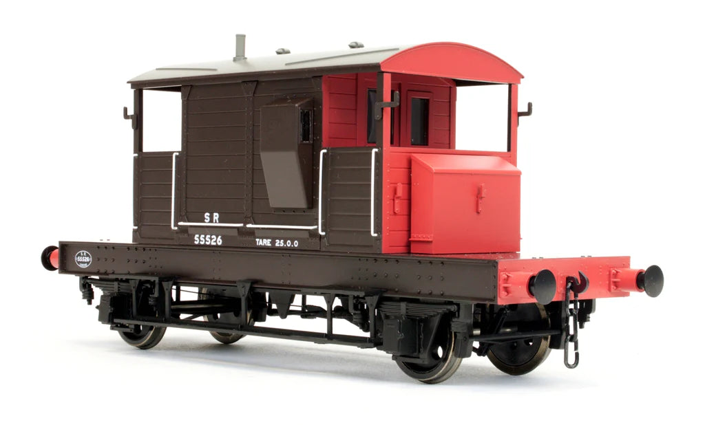 Brake Van SR Brown / Red Small Letters Even Plank 55526