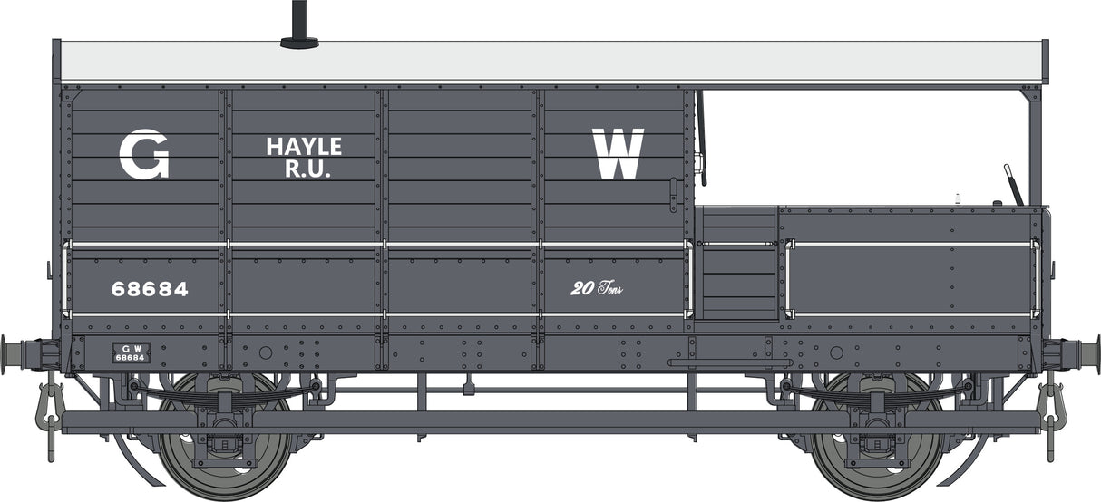 GWR Toad Brake Van GWR Grey 68684   Diagram AA15