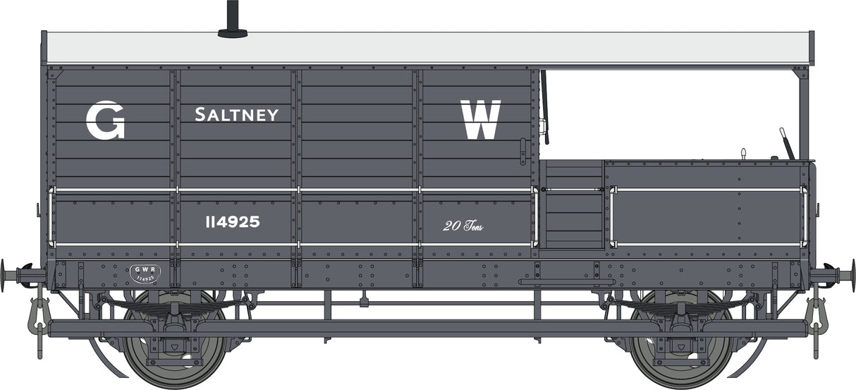 GWR Toad Brake Van GWR Grey 114925   Diagram AA19