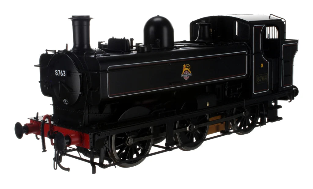 Class 57xx Pannier 8763 BR Lined Black  Early Crest