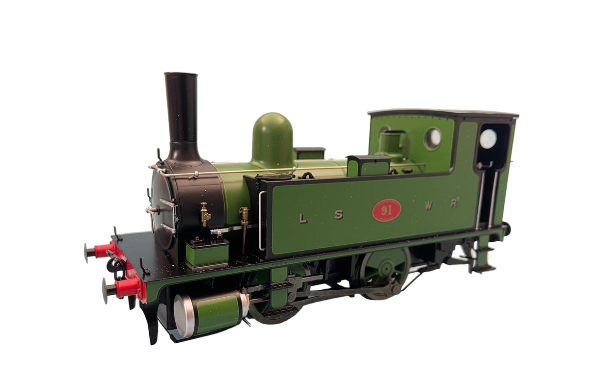 L & SWR B4 0-4-0T LINED GREEN 91 DCC and SOUND FITTED