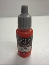 AV Acrylicos Vallejo Acrylic Paint Brush on Hot Orange 72.009