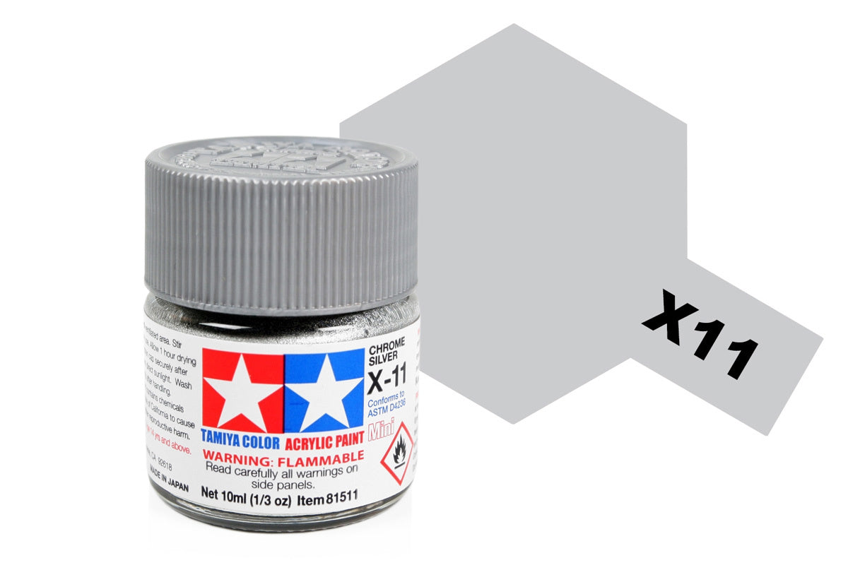 Tamiya X-11 Chrome Silver 81511