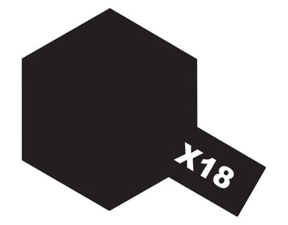 Tamiya X-18 Semi Gloss Black 81518