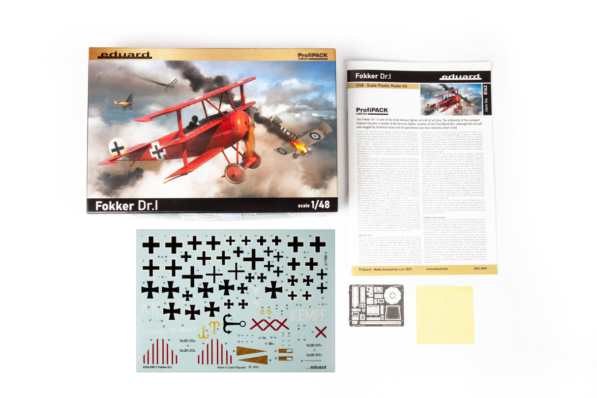 Eduard 1/48 Fokker Dr. I Profipack Edition 8162