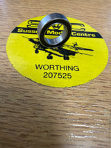 Ball bearings black rubber sealed (10x15x4mm)