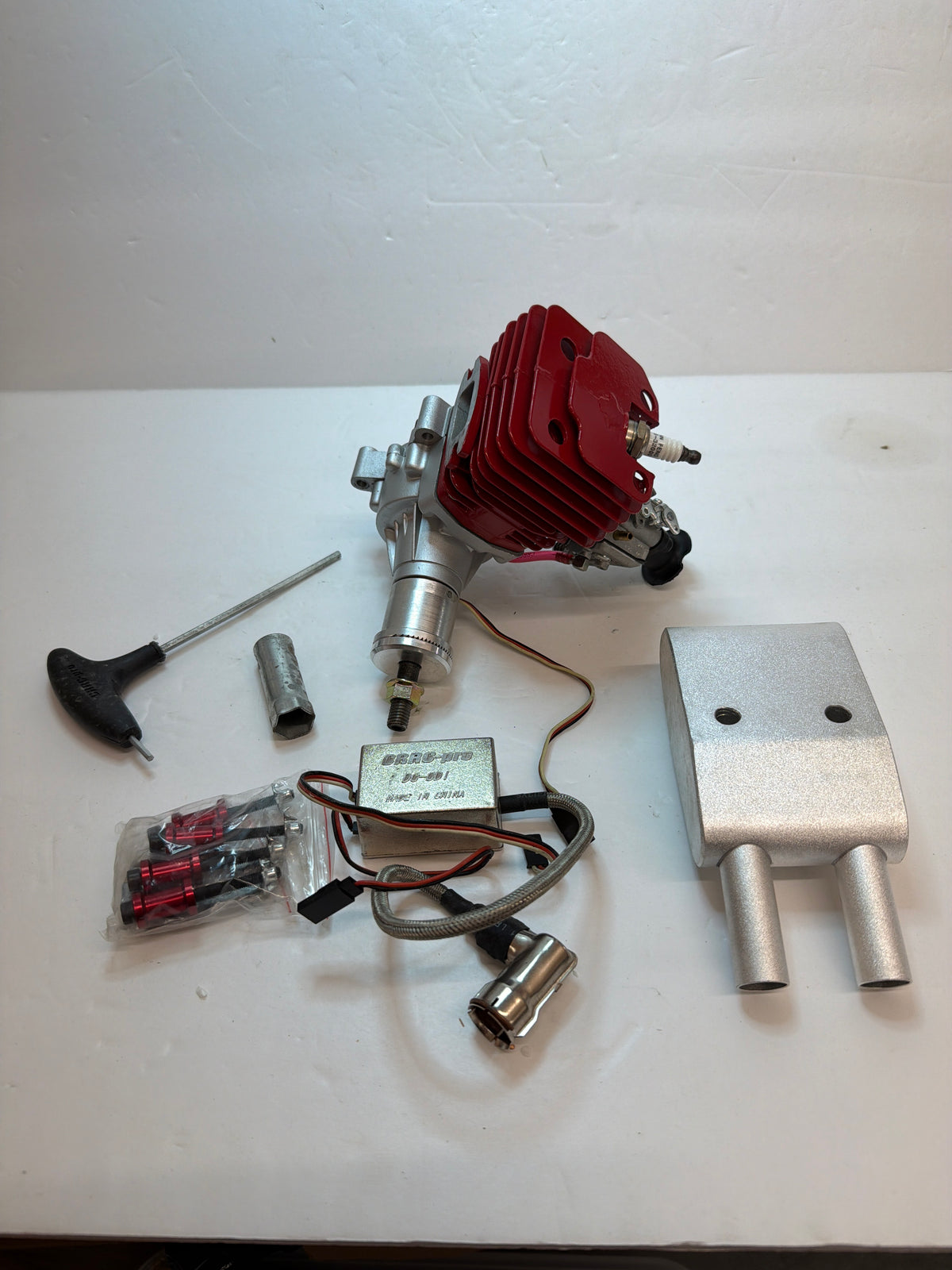 CRRCpro GF50i 50cc Petrol Engine Gagsoline Slingle Cylinder Side Exhaust 2-Stroke Petrol Engine