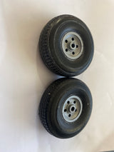 Pair of Treaded Wheels - 65mm