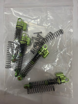 Oil Filled Aluminium Shock Absorbers Green SCX24 set 4