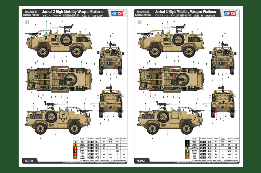 Hobbyboss 1/35 Jackal 2 High Mobility Weapon Platform 84521