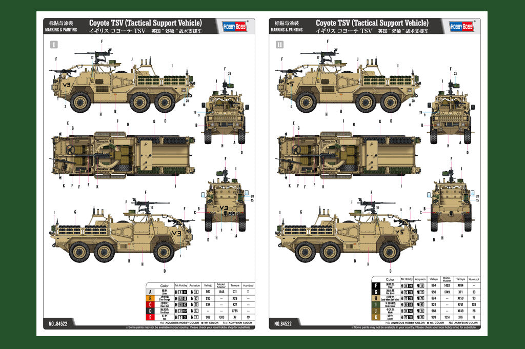 Hobbyboss 1/35 Coyote TSV (Tactical Support Vehicle) 84522