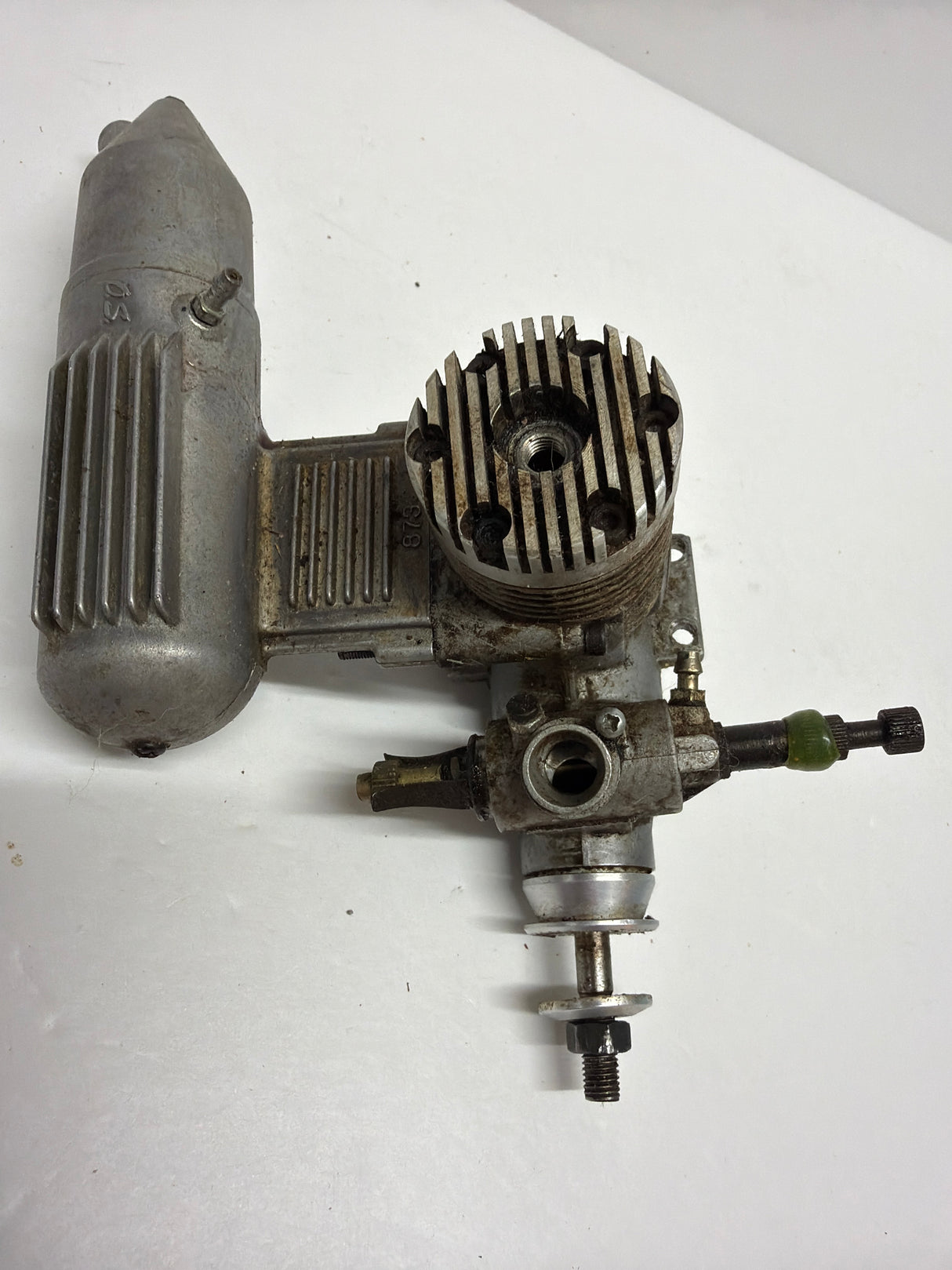 Second Hand Aircraft Engine 2-stroke Super Custom 40 with OS Silencer (Box 62)