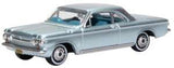 Oxford Diecast 1963 Chevrolet Corvair Coupe Satin Silver 1:87 Scale HO Scale