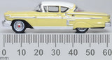 Oxford 1958 Chevrolet Impala Sport Coupe Colonial Cream/White 1:87 Scale HO Scale