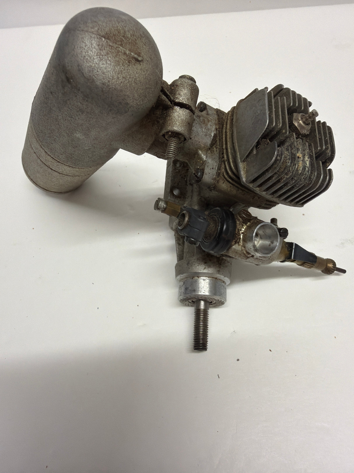 Second Hand Aircraft/ Heli Engine 2-stroke Super Tigre G34 H with Silencer (Box 62)