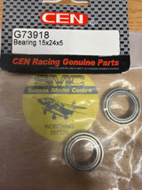 CEN RC car Spares Bearings 15 x 24 x 5 2pcs G73918 (Box 92)