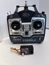 Hitec Laser 6 40mhz Transmitter with 04mi Receiver - SECOND HAND