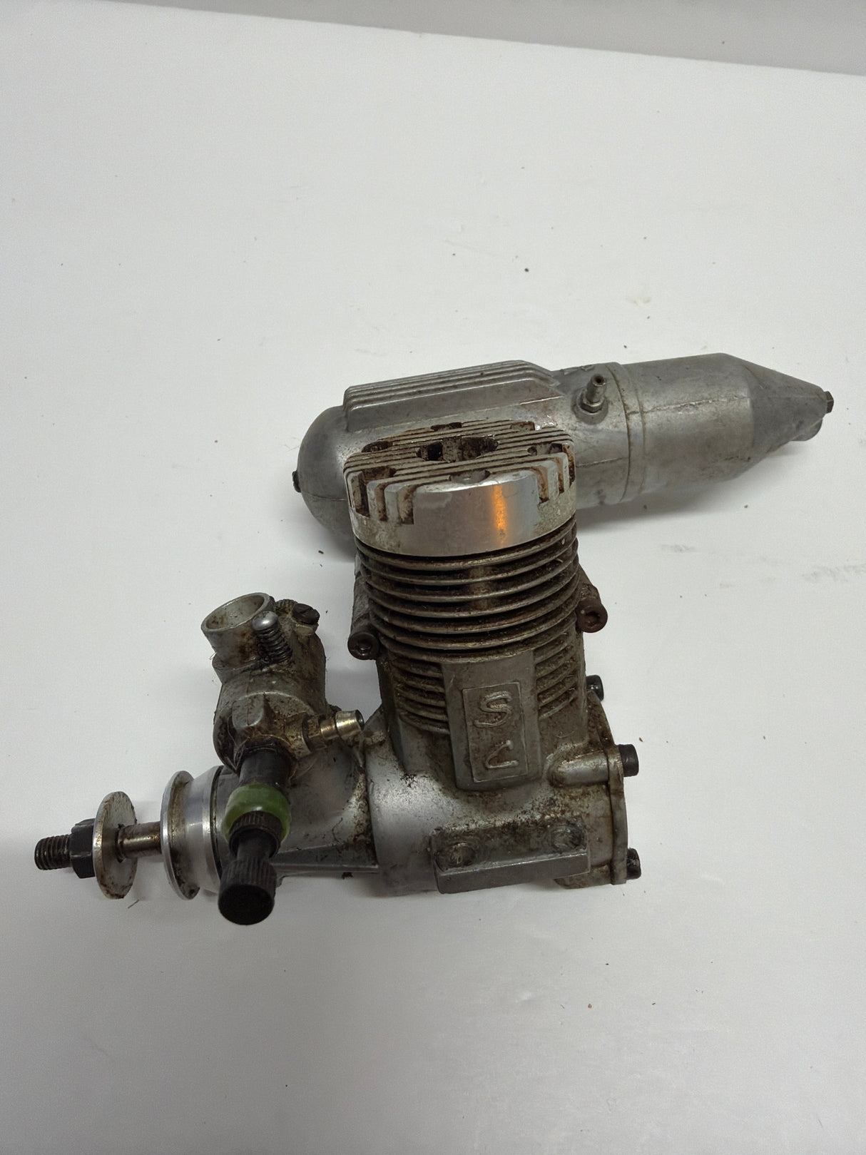 Second Hand Aircraft Engine 2-stroke Super Custom 40 with OS Silencer (Box 62)