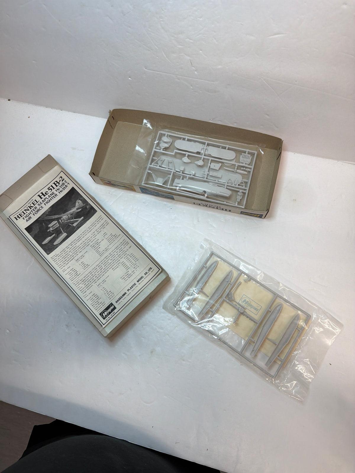 Hasegawa Heinkel He 51B-2/A-1 Floatplane 1/72 JS-052 Plastic Model Kit Vintage