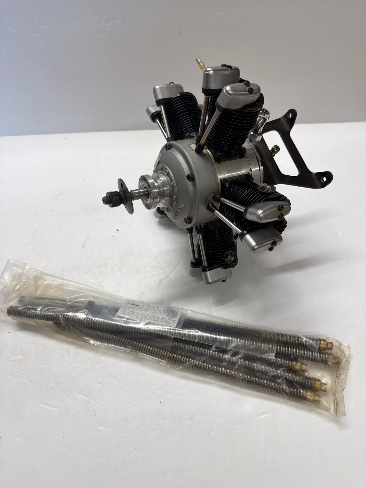 Second hand Saito FA-325 R5 five-cylinder radial and Flexi Exhausts Model engine