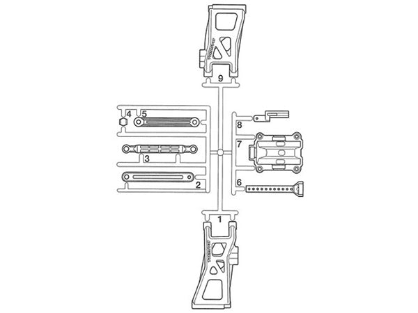 Tamiya Tt-02B C Parts (TT-02) 9000563 (Box 101)
