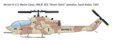 ITALERI 1/72 Bell AH-1W SuperCobra Attack Helicopter 90160