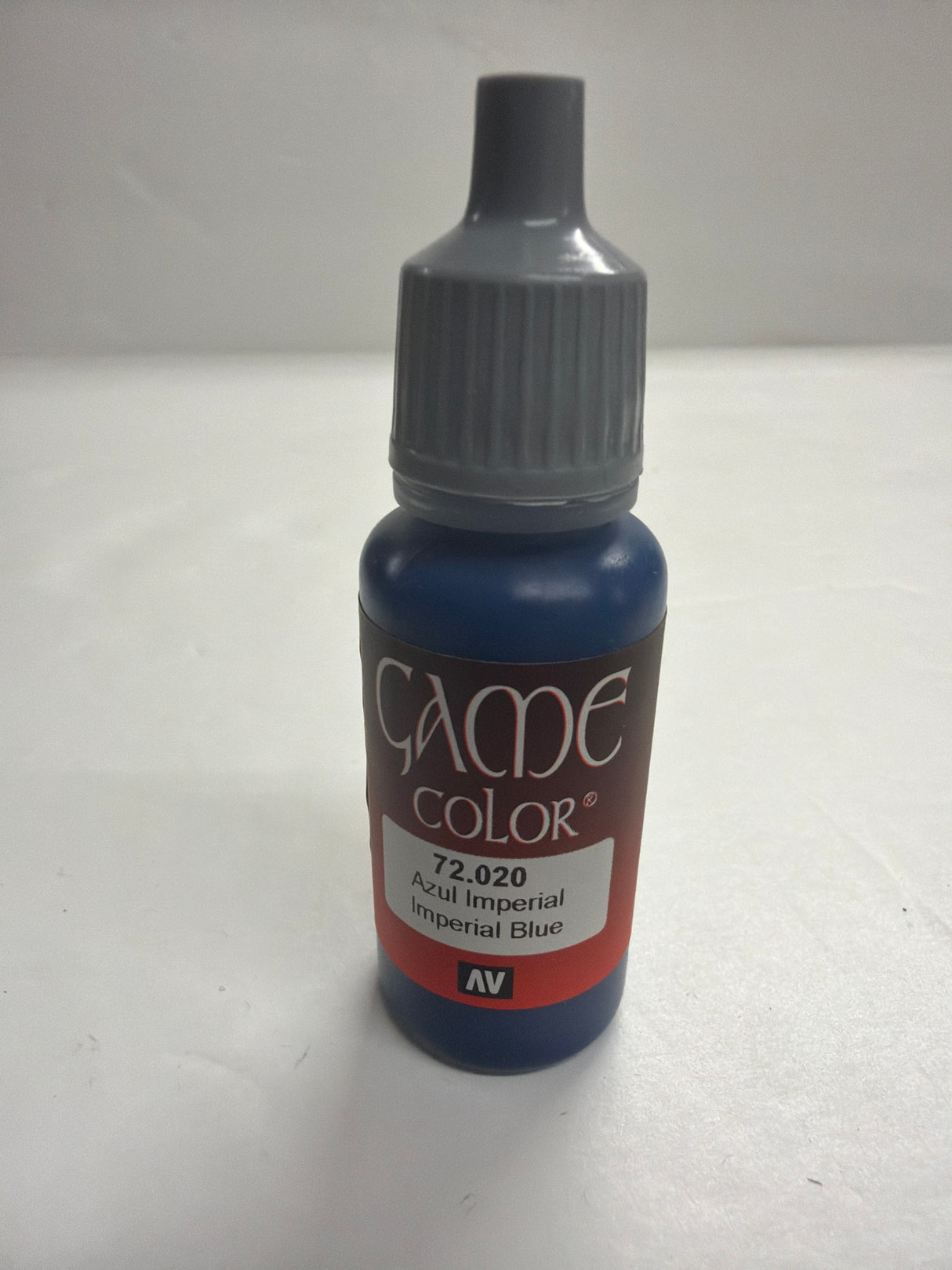 AV Acrylicos Vallejo Acrylic Paint Brush on Imperial Blue 72.020