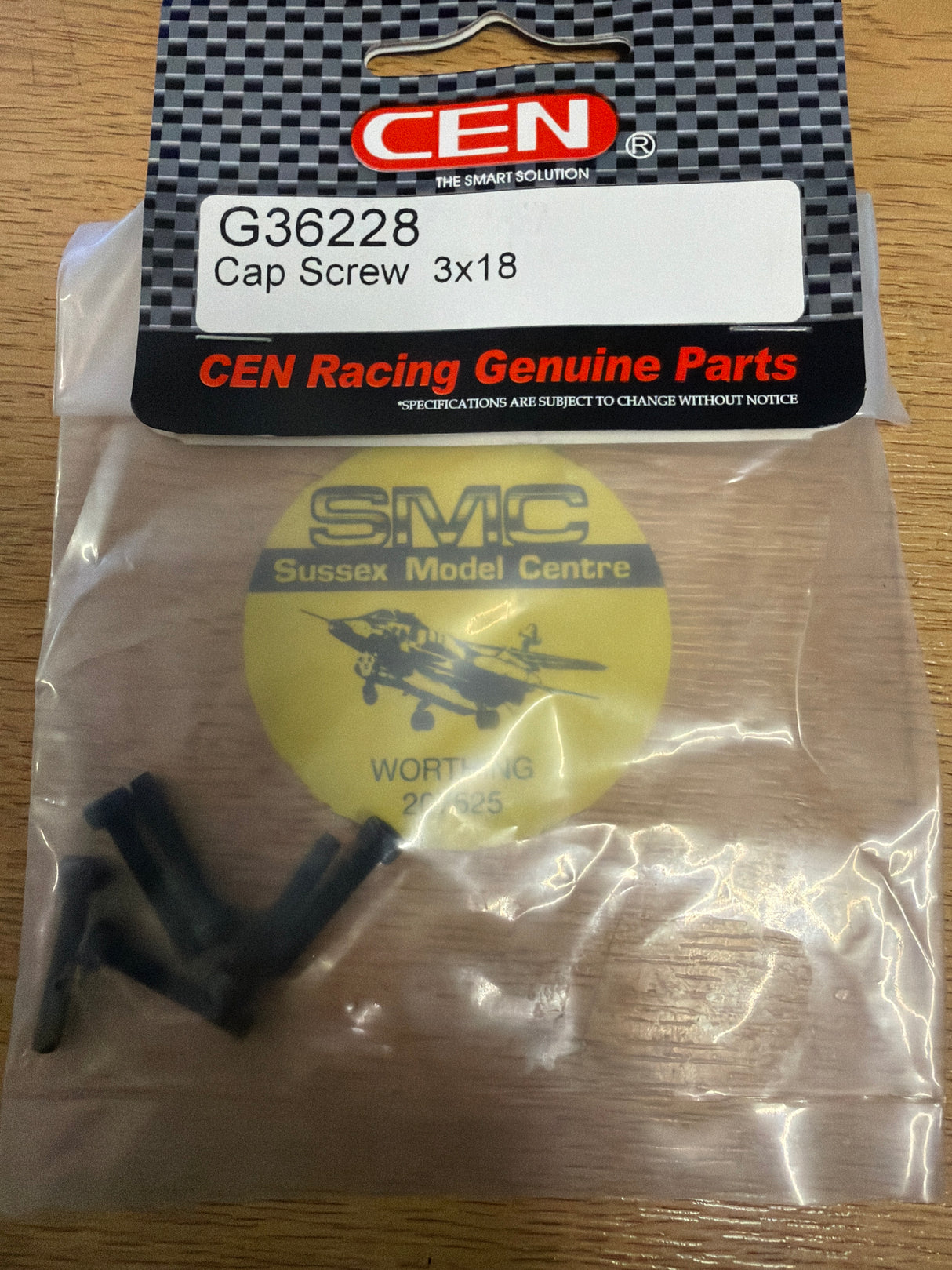 GENUINE CEN CAP BOLT 3MM X 18MM  G36228 (Box 92)