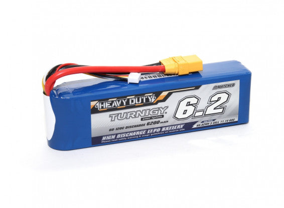 Turnigy 3s 6200mAh Lipo Battery - XT90 Connector - Second Hand