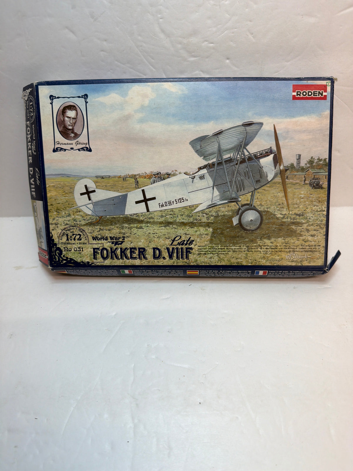 Roden Plastic Model Kit Fokker D.VIIF (Late) — 1:72