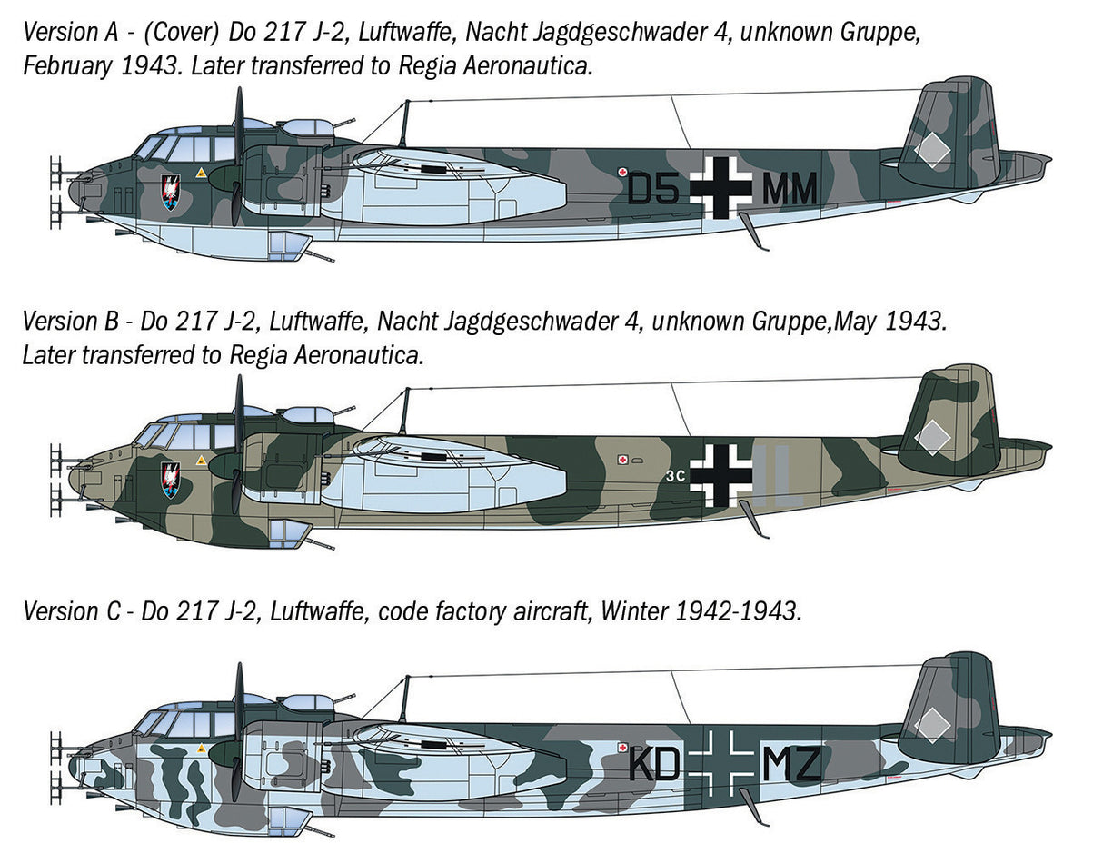 ITALERI 1/72 Dornier Do 217 J1/J2 Nachtjäger kit 91266