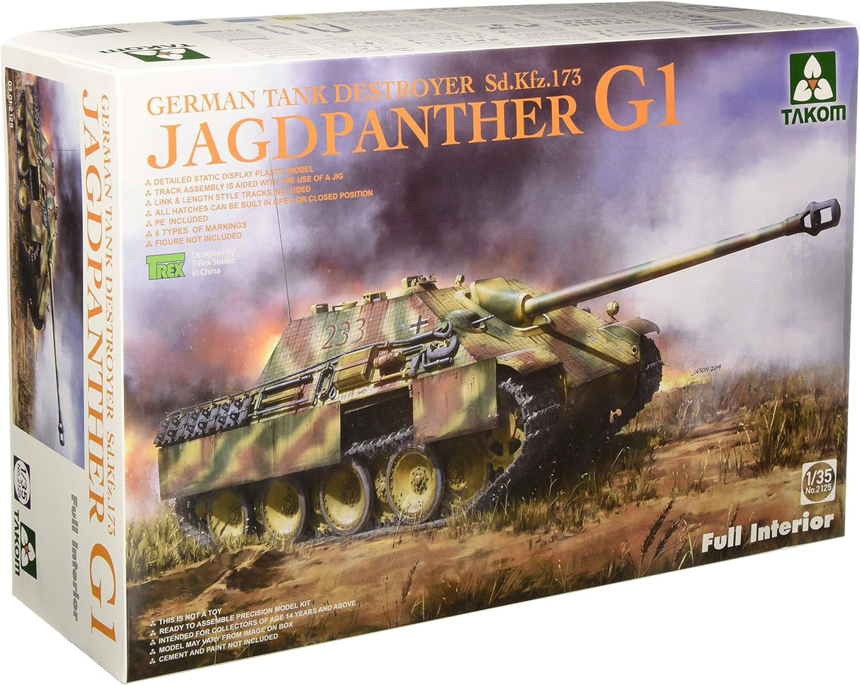 Takom 1/35 German Jagdpanther G1 Early SdKfz 173 w/Zimmerit 2125