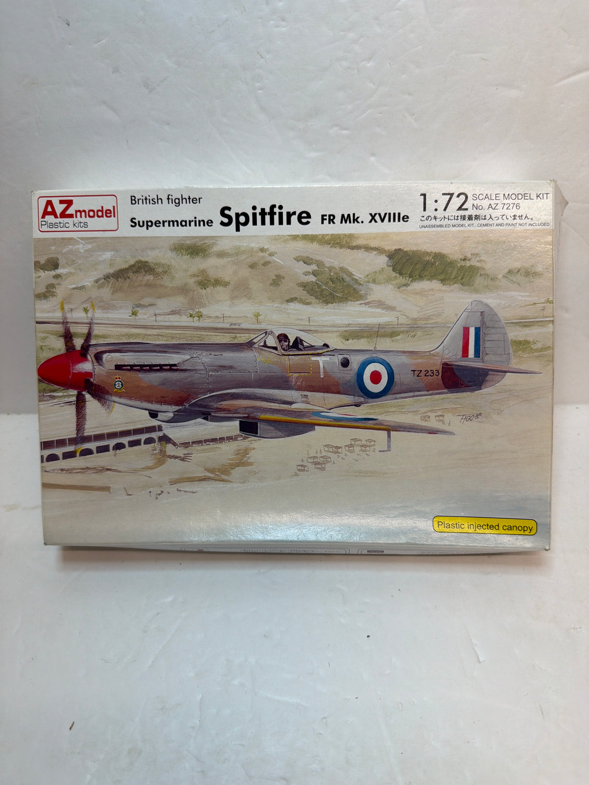 Supermarine Spitfire LF Mk.XVIe RAF — AZ Model 1/72 Plastic model Kit Vintage