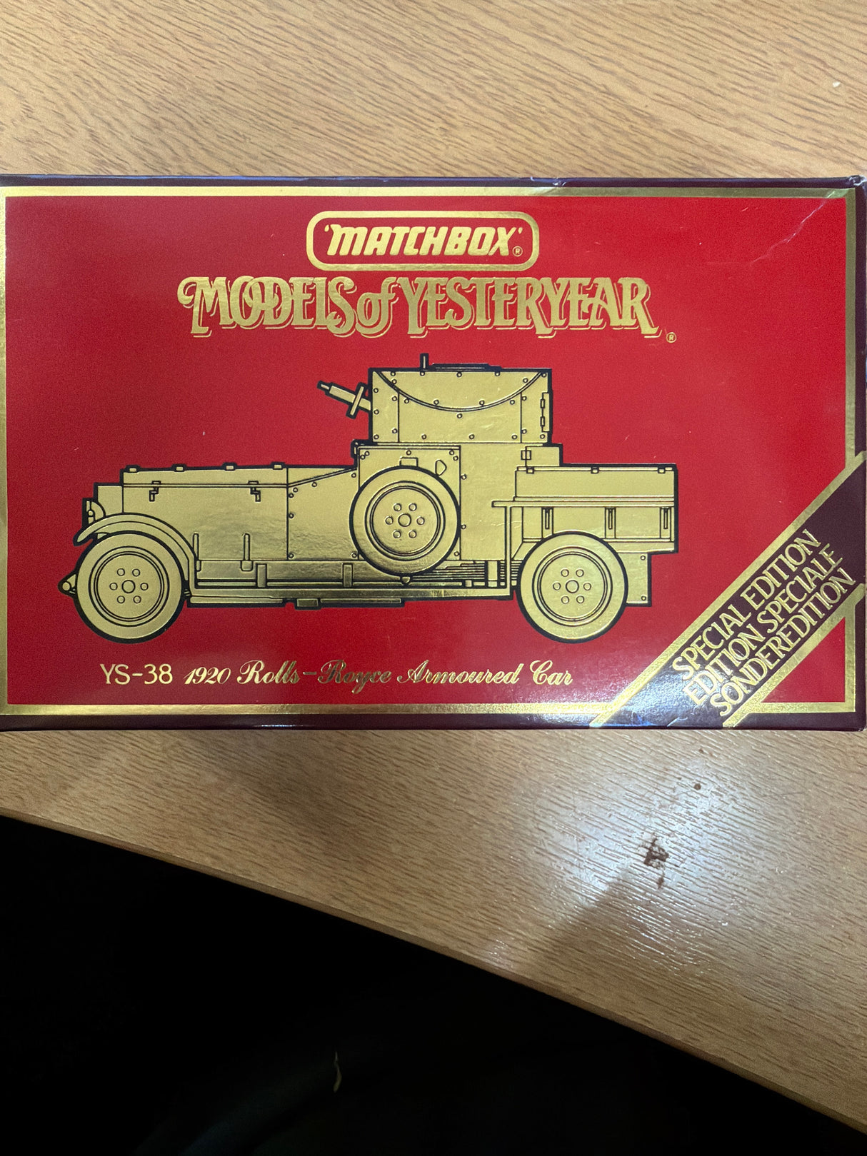 MATCHBOX MODELS OF YESTERYEAR 1920 ROLLS-ROYCE ARMOURED CAR Voilure Blindee 1:48 YS-38