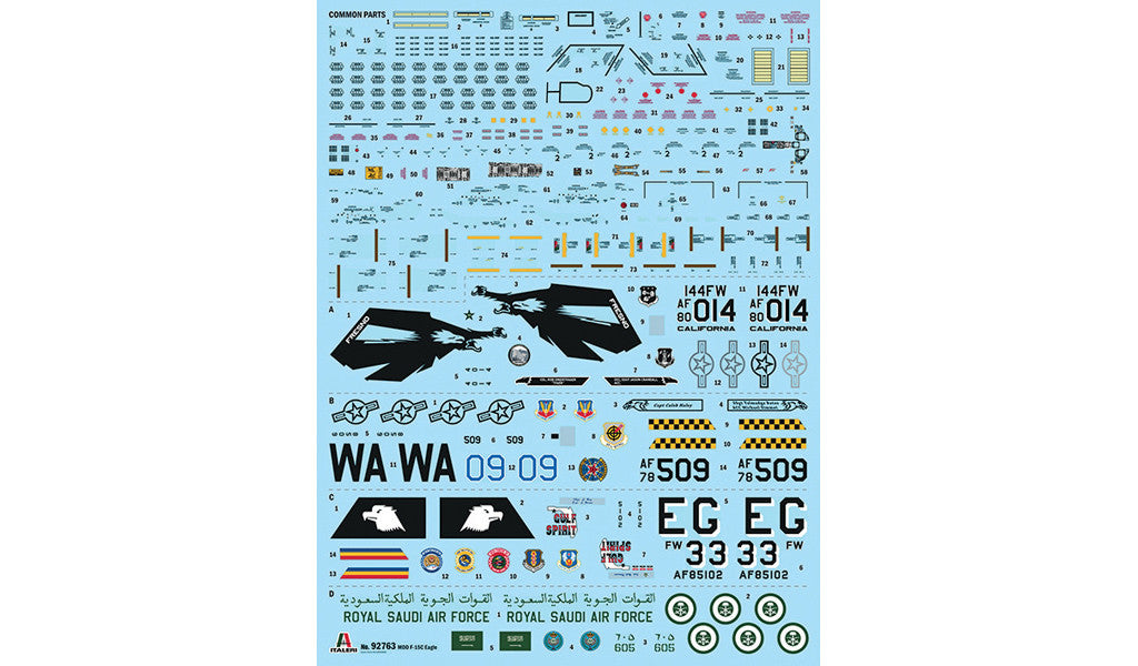 ITALERI 1/48 McDonnell Douglas F-15C Eagle kit 92763