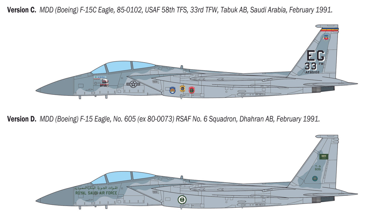 ITALERI 1/48 McDonnell Douglas F-15C Eagle kit 92763