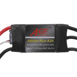 AGF Athon Run A20 Mini 20A 2-4S Lipo Brushless ESC With 5V 2A BEC For RC Helicopter/Airplane