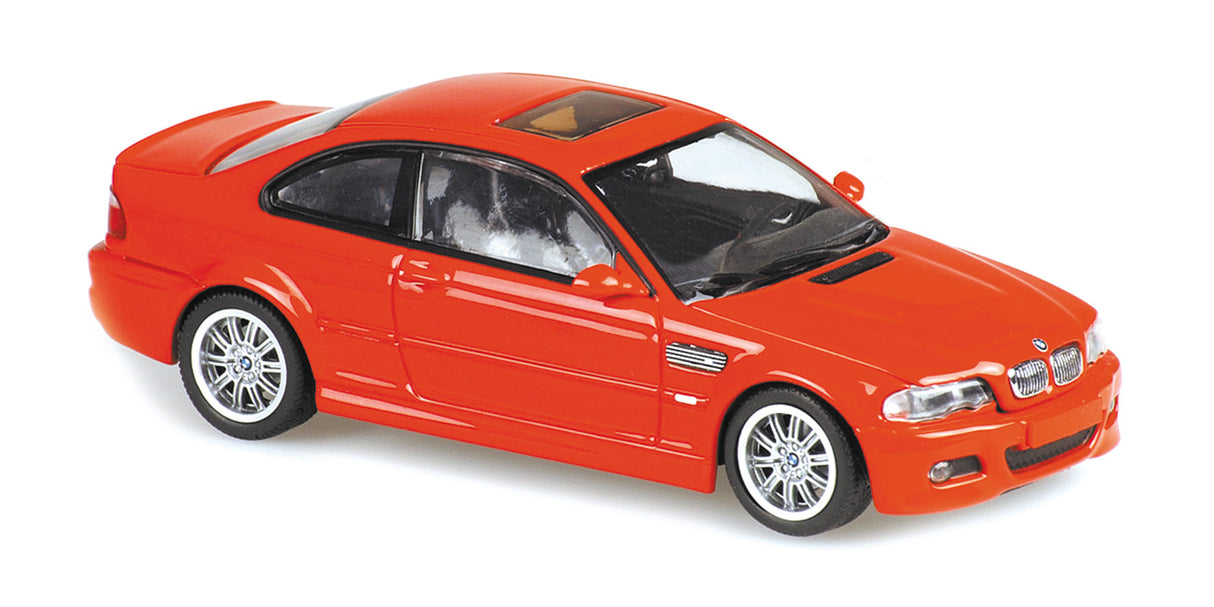Maxichamps Die Cast Collectables - 1:43 2001 BMW M3 (E46) Coupe - Red