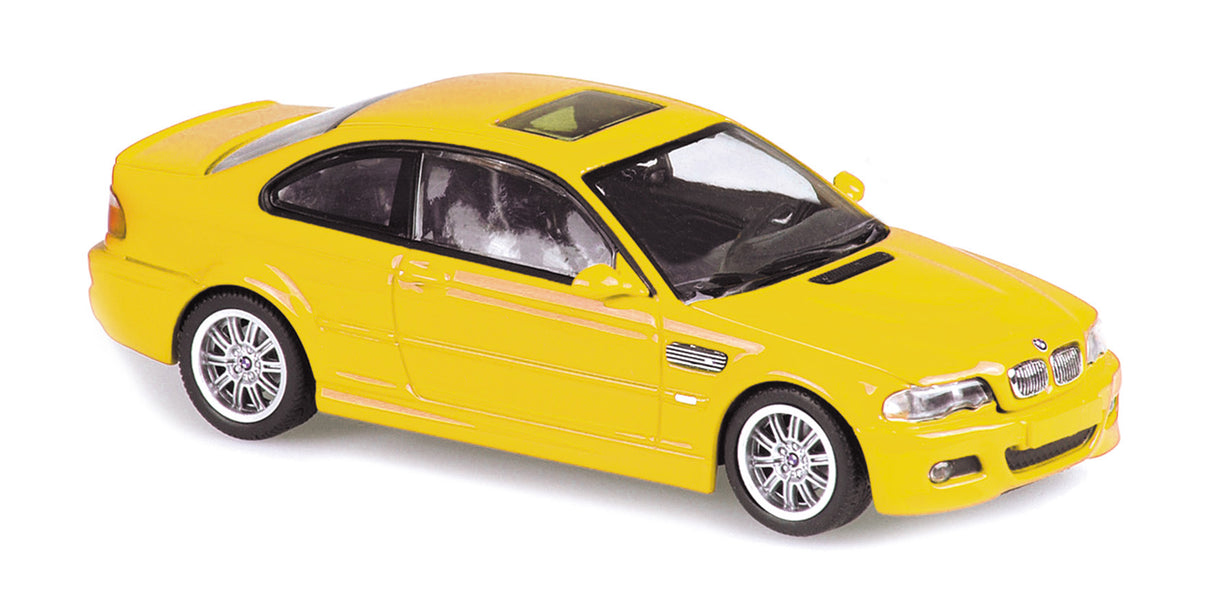 Maxichamps Die Cast Collectables - 1:43 2001 BMW M3 (E46) Coupe - Yellow