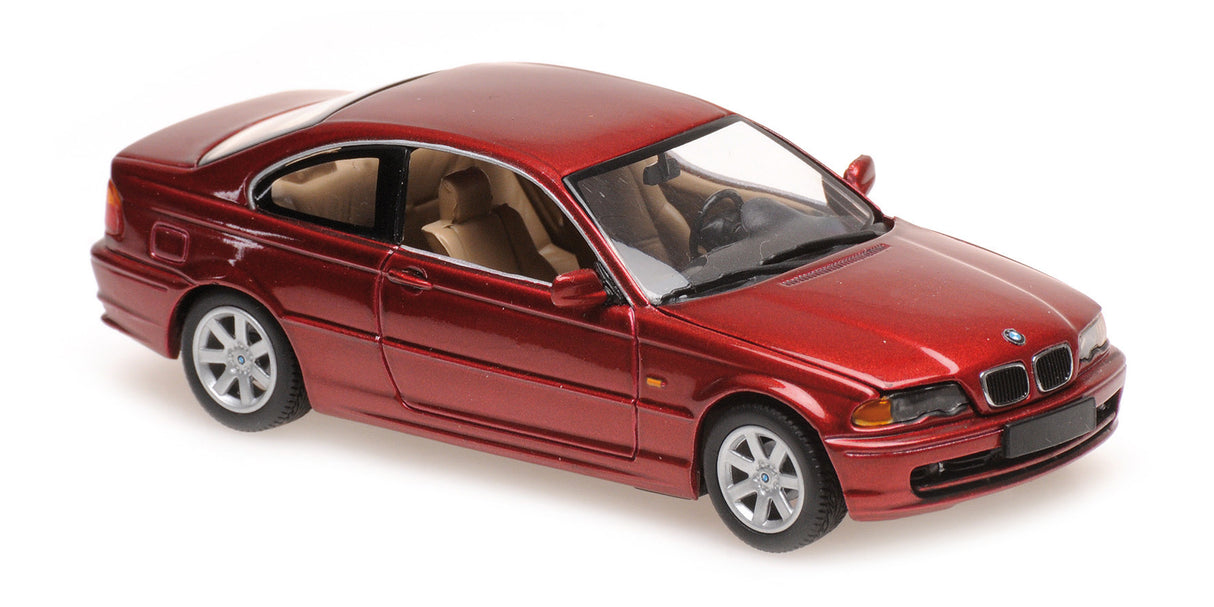 Maxichamps Die Cast Collectables - 1:43 1999 BMW 3ER Coupe (E46) - Red Metallic